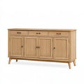 Sideboard 180 x 45 x 90 cm Holz Natur - Stauraummöbel im Landhausstil